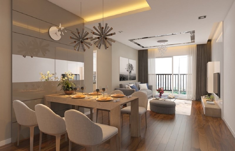 Phối cảnh nội thất căn hộ Hanoi Paragon