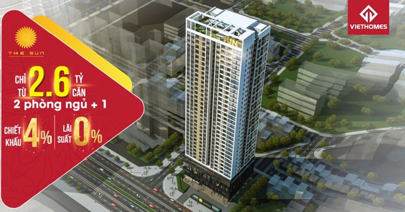 Căn hộ The Sun Mễ Trì có ưu đãi khủng vào giai đoạn cất nóc dự án tháng 10 này