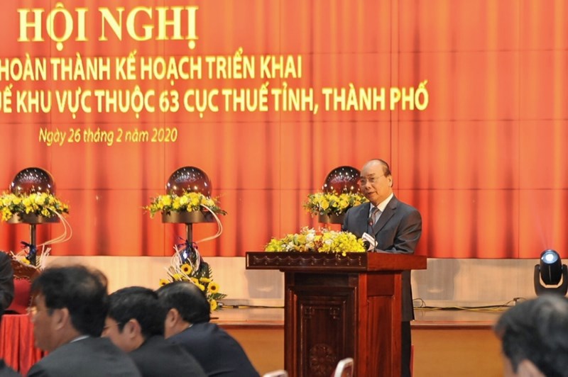 Thủ tướng Nguyễn Xu&acirc;n Ph&uacute;c ph&aacute;t biểu tại Hội nghị.