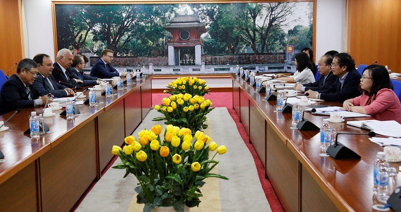 Toàn cảnh buổi tiếp.