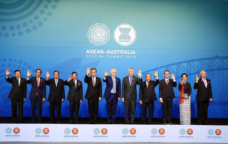 Trưởng đoàn các nước dự Hội nghị Cấp cao đặc biệt ASEAN-Australia. Ảnh: VGP