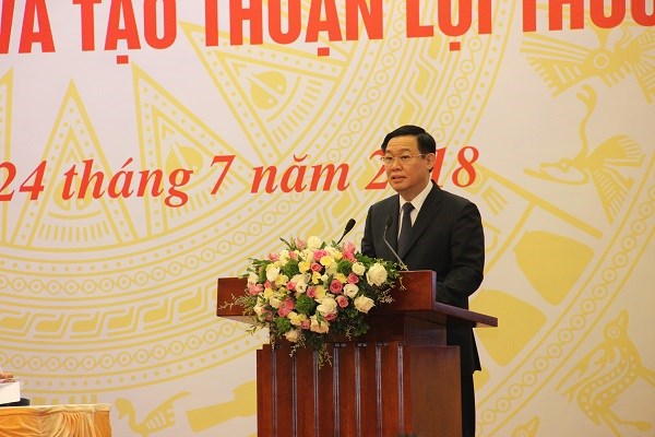 Phó Thủ tướng Vương Đình Huệ phát biểu khai mạc hội nghị.
