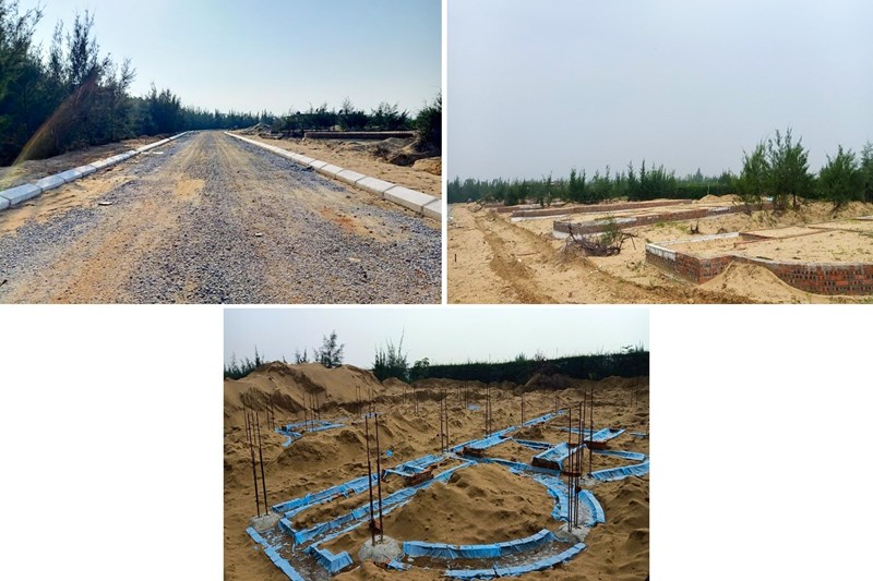 Bên cạnh phần thi công các hạng mục công trình nhà ở, công tác thi công hạ tầng giao thông các khu Villa biển, Shophouse đã hoàn thành 100%. Tuyến đường 35m và phố Phượng Hoàng cũng đang trong quá trình thi công, chuẩn bị hoàn thiện.