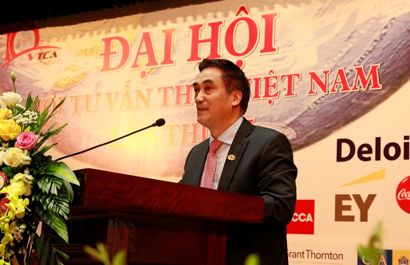 Thứ trưởng Bộ Tài chính Trần Xuân Hà phát biểu tại Đại hội.