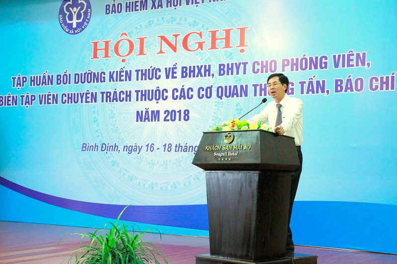 Ông Đào Việt Ánh - Phó Tổng Giám đốc BHXH Việt Nam phát biểu tại Hội nghị.