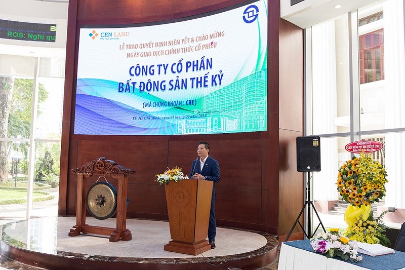 Ông Phạm Thanh Hưng – Phó Chủ tịch HĐQT CENLAND phát biểu tại buổi lễ.