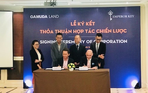 Lễ ký kết hợp tác giữa Gamuda Land Việt Nam và Emperor Key.