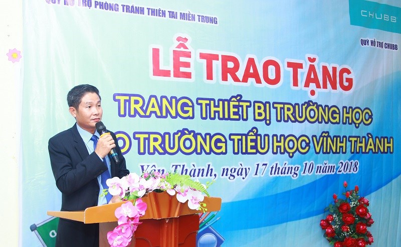 Ông Nguyễn Hồng Sơn, Phó Tổng Giám đốc Chubb Life Việt Nam phát biểu tại sự kiện.