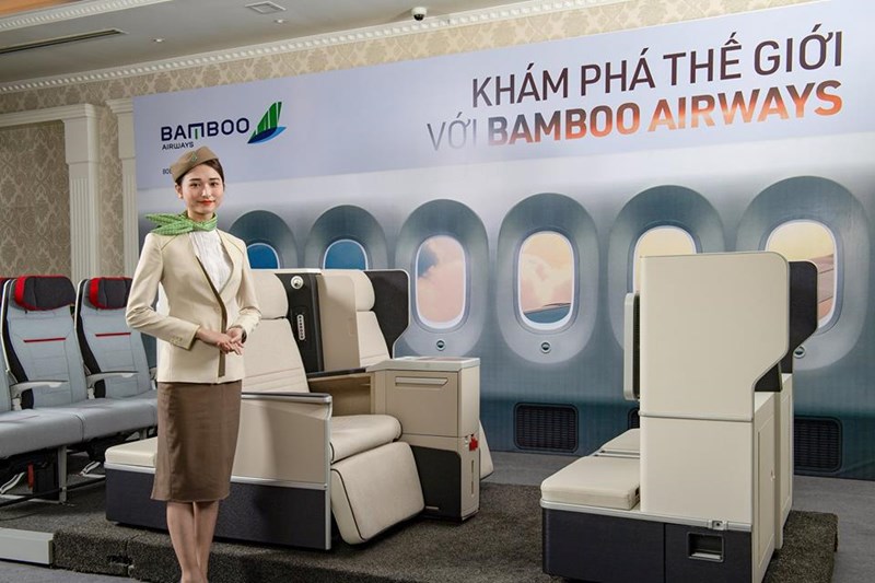Bộ ghế Aura Enhanced thuộc tập đoàn Zodiac Aerospace đang được Bamboo Airways xem xét lựa chọn cho hạng ghế thương gia