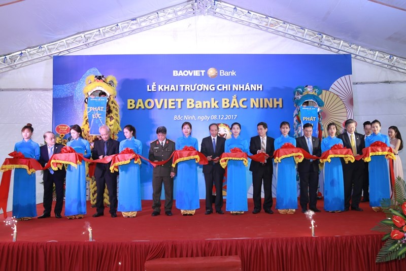 Lễ cắt băng khai trương Chi nhánh BAOVIET Bank Bắc Ninh.