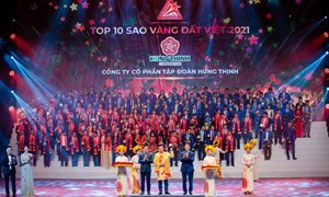 Tập đoàn Hưng Thịnh lần đầu tiên nhận giải thưởng Top 10 Sao Vàng đất Việt 2021