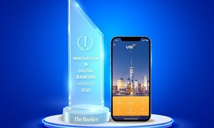 The Banker trao giải “Đổi mới sáng tạo trong lĩnh vực Ngân hàng số năm 2021” cho VIB