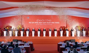 Vingroup khởi công nhà máy sản xuất pin trị giá 4.000 tỷ đồng tại Hà Tĩnh