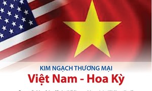 [Infographics] Kim ngạch thương mại Việt Nam-Hoa Kỳ: Điểm sáng trong quan hệ hai nước