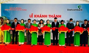 Vietcombank bàn giao công trình an sinh xã hội tại Hải Dương