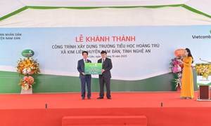 Vietcombank xây dựng trường cho học sinh tại Nam Đàn, Nghệ An