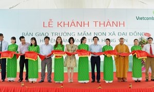 Vietcombank tài trợ 3 tỷ đồng xây dựng trường mầm non tại Hưng Yên