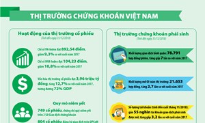 [Infographic] Thị trường chứng khoán Việt Nam năm 2018