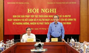Ban Kinh tế Trung ương ủng hộ việc xem xét tăng tỷ lệ điều tiết ngân sách cho TP. Hồ Chí Minh
