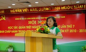 Đảng ủy Vietcombank tổ chức Hội nghị học tập quán triệt Nghị quyết Trung ương lần 7