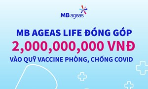 MB Ageas Life ủng hộ 2 tỷ đồng cho Quỹ vắc xin phòng, chống Covid-19