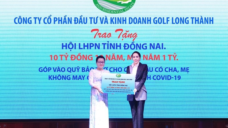 Golf Long Thành tài trợ 10 tỷ đồng cho chương trình “Mẹ đỡ đầu” tỉnh Đồng Nai