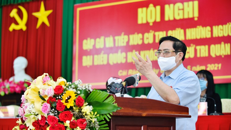 Thủ tướng Chính phủ Phạm Minh Chính tiếp xúc cử tri tại TP. Cần Thơ