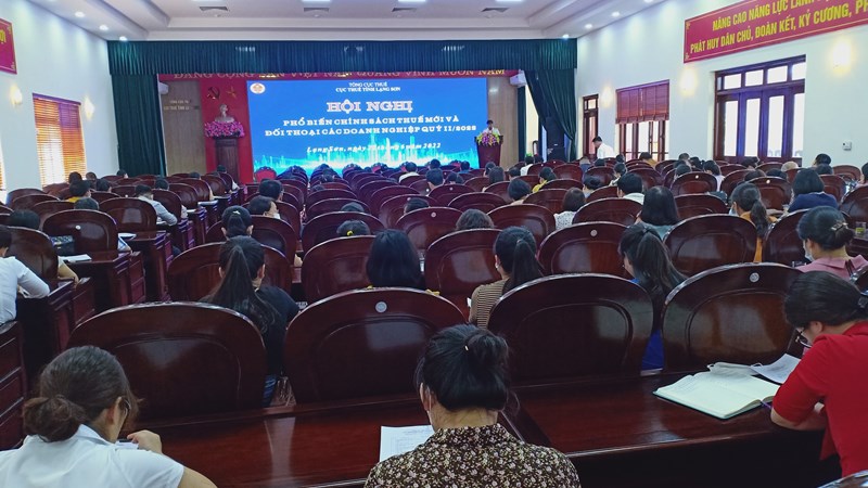 Cục Thuế tỉnh Lạng Sơn phổ biến chính sách thuế mới và đối thoại với doanh nghiệp