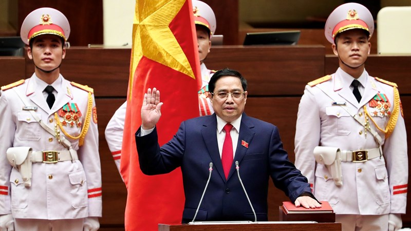 Thủ tướng Chính phủ nhiệm kỳ 2021-2026 Phạm Minh Chính tuyên thệ nhận chức
