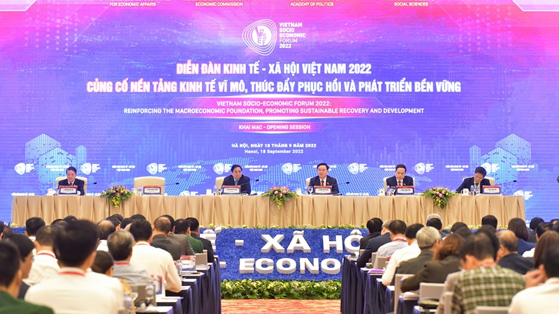 Khai mạc Diễn đàn Kinh tế - Xã hội Việt Nam năm 2022