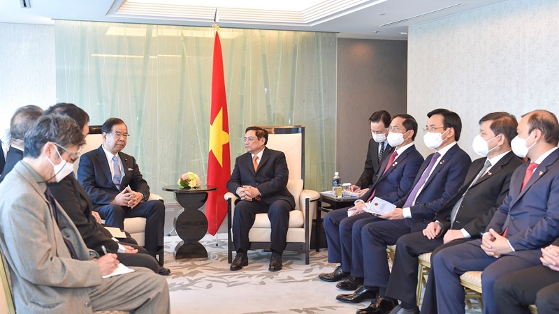Thủ tướng Phạm Minh Chính gặp Chủ tịch Đảng Cộng sản Nhật Bản