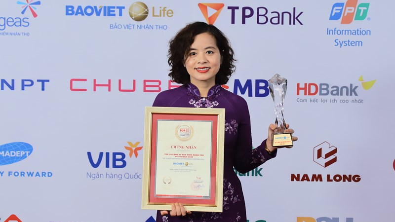 Bảo Việt Nhân thọ tiếp tục dẫn đầu Top 10 “Công ty bảo hiểm nhân thọ uy tín 2022”