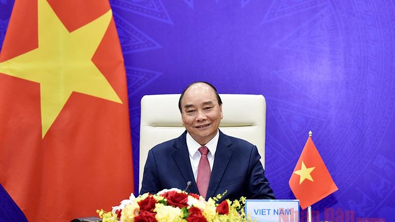 Chủ tịch nước Nguyễn Xuân Phúc tham dự Hội nghị cấp cao doanh nghiệp APEC 2021