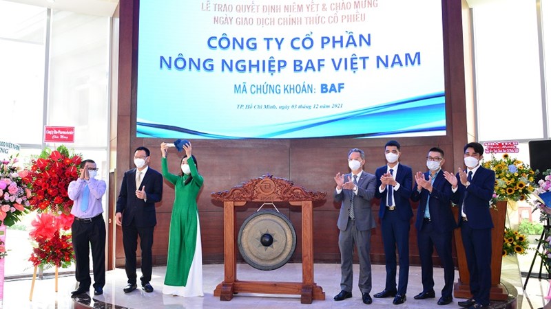 Niêm yết và chính thức giao dịch cổ phiếu Công ty cổ phần nông nghiệp BAF Việt Nam