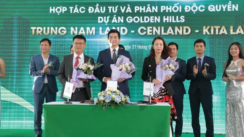 Trung Nam Land - Kita Land - CenLand ký kết hợp tác đầu tư và phân phối độc quyền dự án Golden Hills