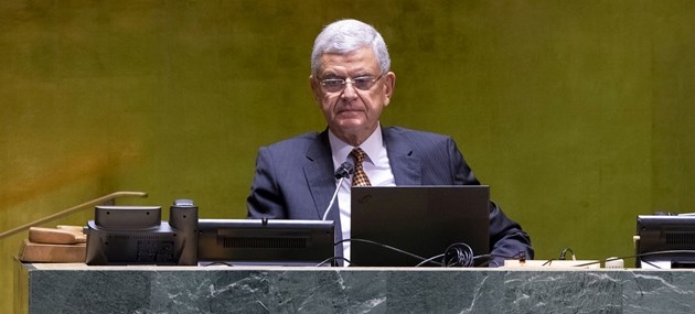 Chủ tịch Đại hội đồng Liên hợp quốc khóa 75 Volkan Bozkir. Ảnh: UN Photo / Eskinder Debebe