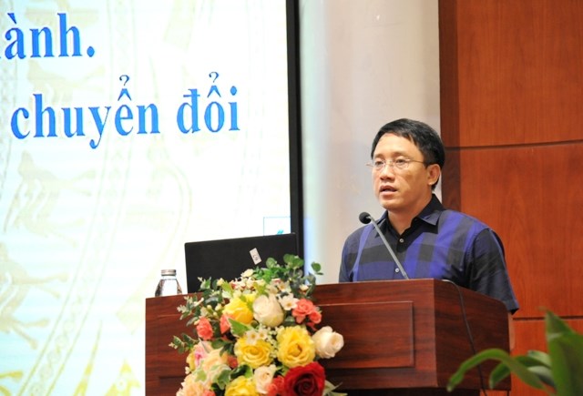 Cục trưởng Cục Thuế TP. H&agrave; Nội Mai Sơn ph&aacute;t biểu khai&nbsp;mạc lớp tập huấn