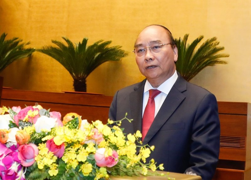 Thủ tướng Nguyễn Xu&acirc;n Ph&uacute;c giới thiệu, qu&aacute;n triệt chuy&ecirc;n đề về Chiến lược ph&aacute;t triển KT-XH hội 10 năm 2021-2030 v&agrave; Phương hướng, nhiệm vụ 5 năm tới (2021-2025). Nguồn: VGP