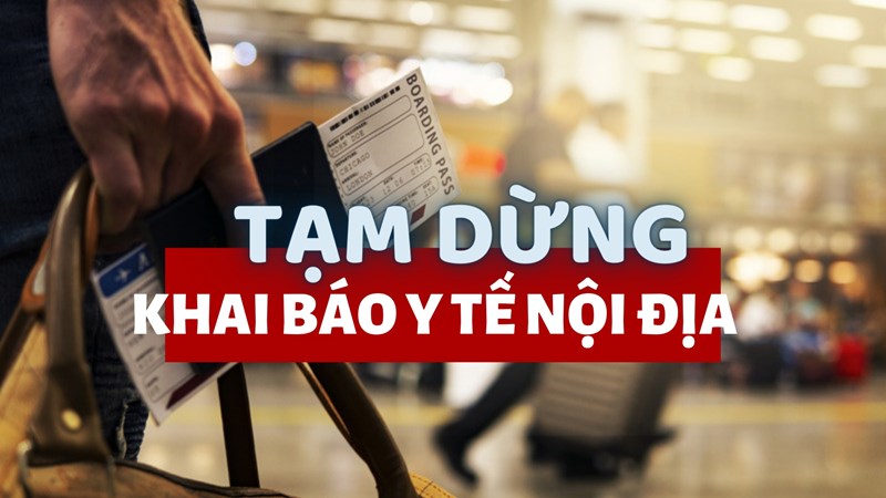 Dừng khai báo y tế nội địa