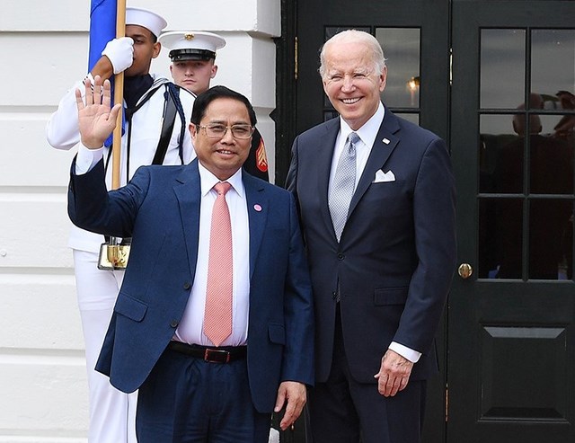 Thủ tướng ch&iacute;nh phủ Việt Nam Phạm Minh Ch&iacute;nh gặp Tổng thống Hoa Kỳ Joe Biden.