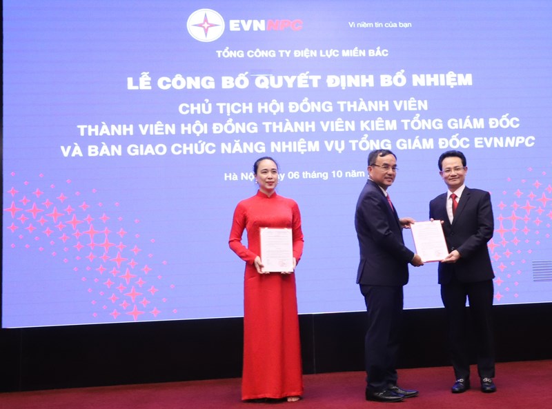 &Ocirc;ng Nguyễn Đức Thiện được bổ nhiệm chức danh Th&agrave;nh vi&ecirc;n HĐTV ki&ecirc;m Tổng Gi&aacute;m đốc EVNNPC.