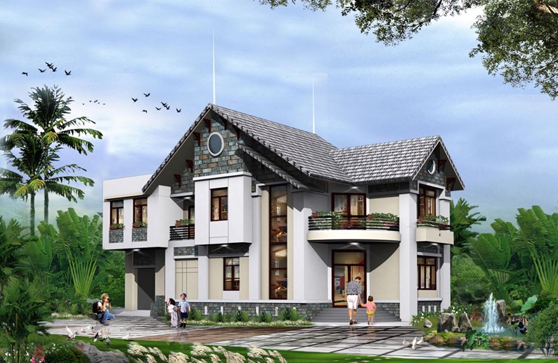 Ngoại hình ngôi nhà đẹp theo khoa học phong thủy