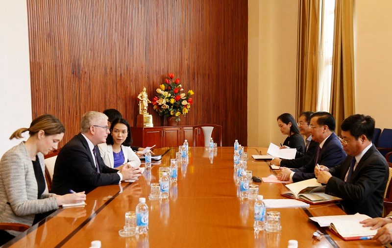 Toàn cảnh buổi tiếp.