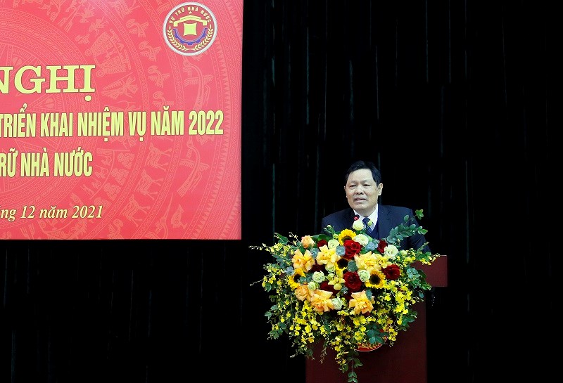 Tổng cục trưởng Đỗ Việt Đức đề nghị, to&agrave;n thể c&aacute;n bộ, c&ocirc;ng chức trong ng&agrave;nh DTNN ph&aacute;t huy kết quả đạt được, tiếp tục đo&agrave;n kết, vượt qua mọi kh&oacute; khăn, phấn đấu ho&agrave;n th&agrave;nh tốt nhiệm vụ của năm 2022.