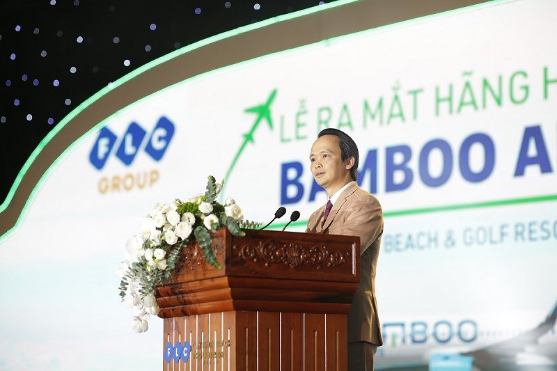 Ông Trịnh Văn Quyết - Chủ tịch Tập đoàn FLC phát biểu tại buổi lễ.